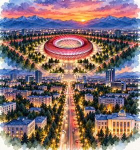 Концерт в честь открытия Бишкек Арены